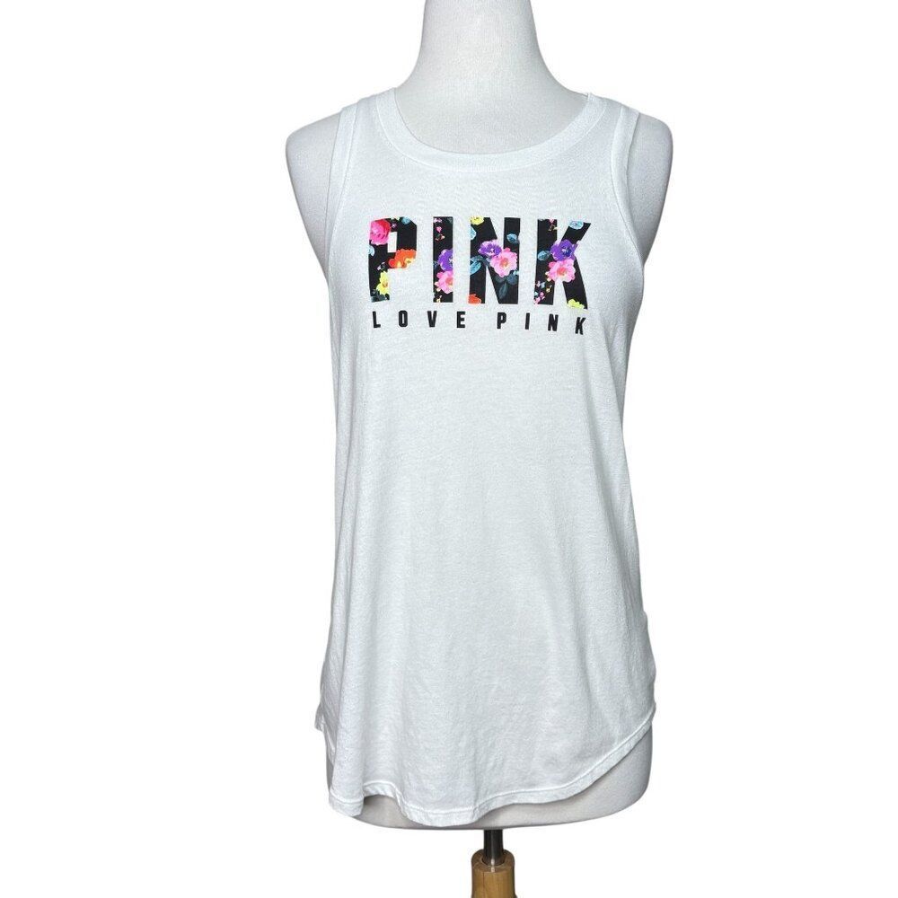 PINK Victoria Secret Tank Top Floral Size XS